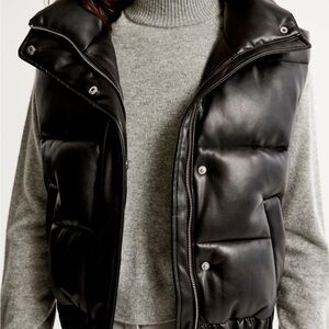 Abercrombie and Fitch Vegan Leather Vest